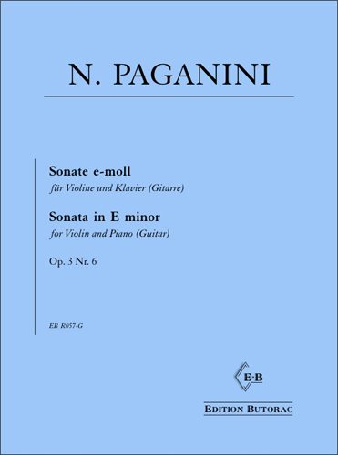 Cover - Paganini, Sonata in E minor